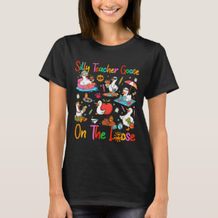 Teacher goose summer break last day of school T-Shirt