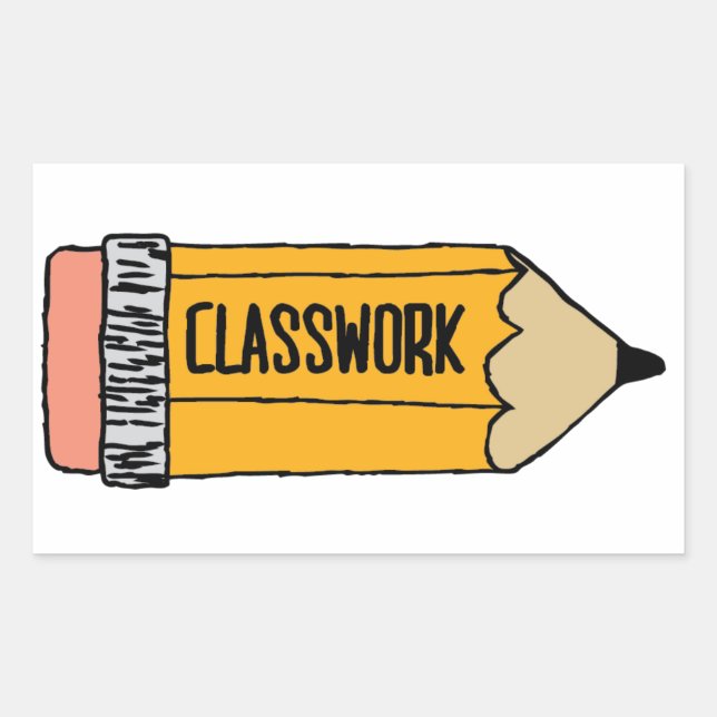 Teacher Grading Papers Student Art Teacher Art Gra Rectangular Sticker (Front)