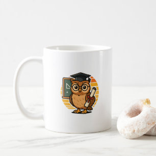 Teacher Graduation Funny Owl Coffee Mug