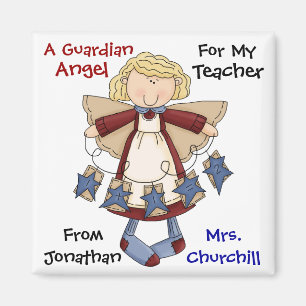 TEACHER Guardian Angel by SRF Magnet