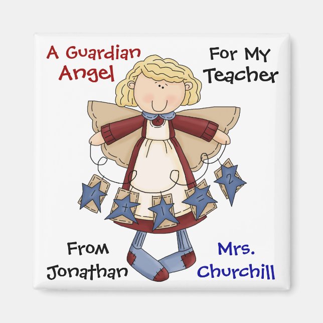 TEACHER Guardian Angel by SRF Magnet (Front)