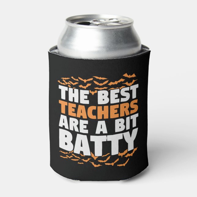 Teacher Halloween   Can Cooler (Can Front)
