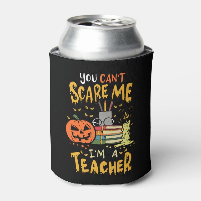 Teacher Halloween Can Cooler (Can Front)