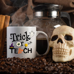 Teacher Halloween Coffee Mugs   Trick Or Teach 
