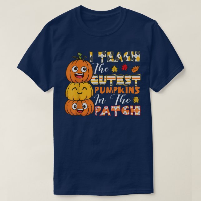 Teacher Halloween Teacher Kindergarten Cutest Pump T-Shirt (Design Front)