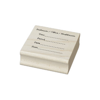 Teacher Hallway Pass Rubber Stamp