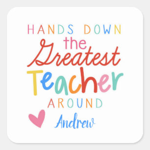 Teacher Hand Sanitizer Sticker