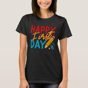 Teacher Happy First Day Lets Do This Welcome Back T-Shirt