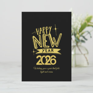 Teacher Happy New Year Card 2026 Thank You