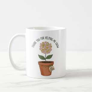 Teacher Helping Me Grow Wildflower Bouquet  Mug