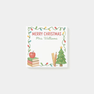 Teacher Holiday Christmas Sticky Post-it Notes