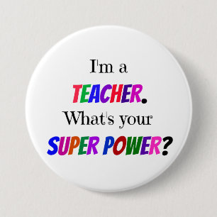 Teacher Humour 7.5 Cm Round Badge