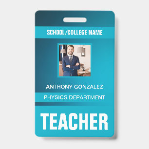 Teacher ID Card Badge