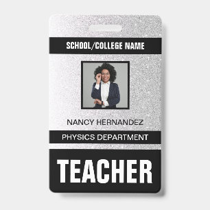 Teacher ID Card Badge