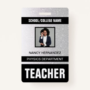 Teacher ID Card Badge ID Badge