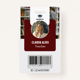 Teacher ID Card   Navy Collage School ID Card ID Badge