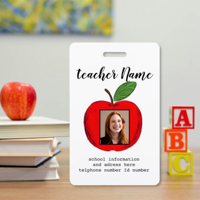 Teacher ID school teacher ID ID Badge (Creator Uploaded)