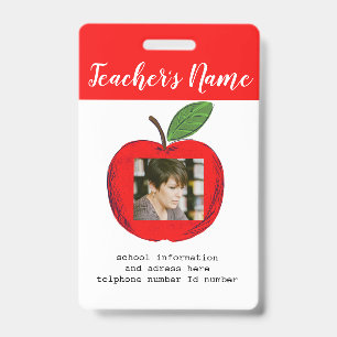 Teacher ID school teacher ID ID Badge