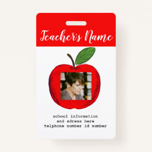 Teacher ID school teacher ID ID Badge