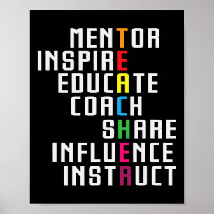 Teacher Inspirational Educator Favorite School Tea Poster