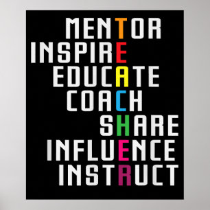 Teacher Inspirational Educator Favourite School Poster