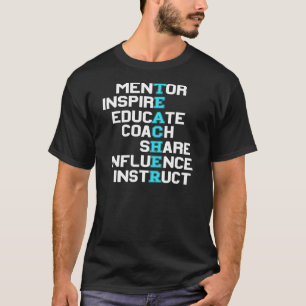 Teacher Inspire Elementary Middle High School Coll T-Shirt