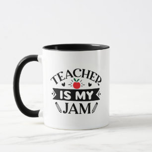 Teacher is my Jam Wordart Mug
