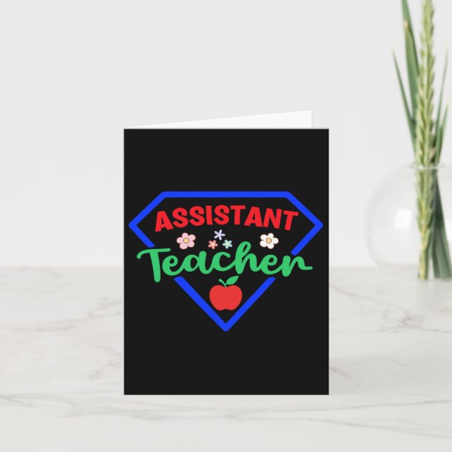 Teacher Istant Superhero Appreciation Back To Scho Card (Front)