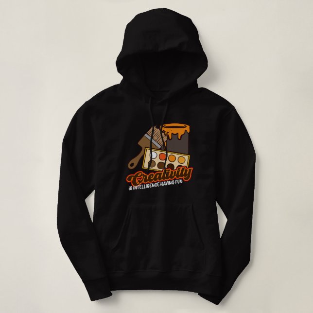 Teacher Job Artist Painting Painter Art Paint Art  Hoodie (Design Front)