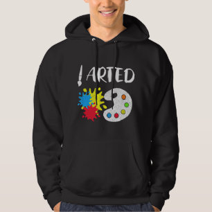 Teacher Job Funny Painter Art Teacher Art Graphic Hoodie