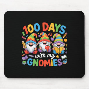 Teacher Kids Gnome 100 Days Of School Mouse Mat