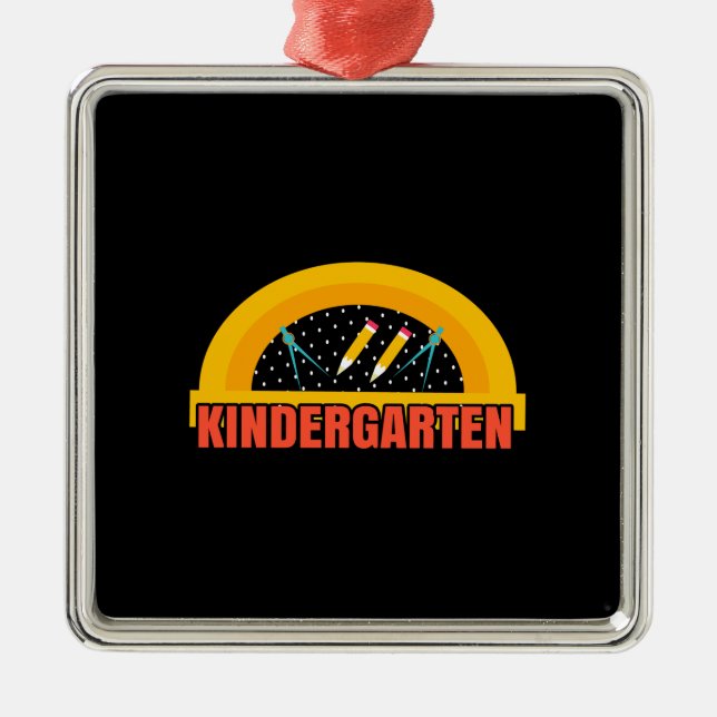 Teacher Kindergarten Metal Tree Decoration (Front)