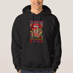 Teacher Knows More Than She Says Floral Leopard Si Hoodie