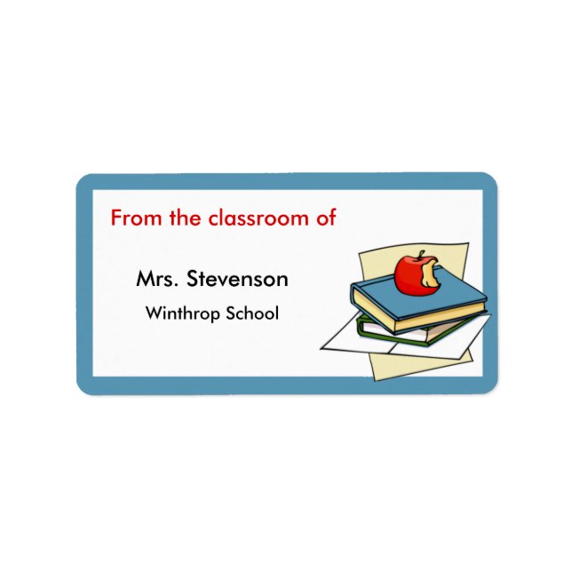 Teacher Labels (Front)