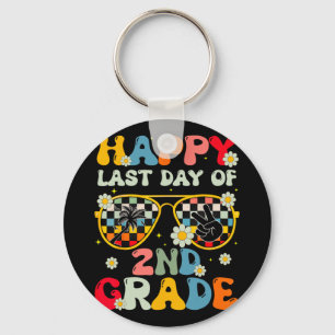 Teacher Last Day Of School 2nd Grade Kids Boys Gir Key Ring