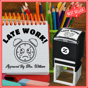 Teacher Late Work Approved Grading Encouragement Self-inking Stamp