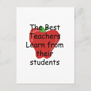 Teacher learn from Students Postcard