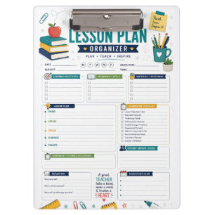 Teacher Lesson Plan Organiser Clipboard for Classr