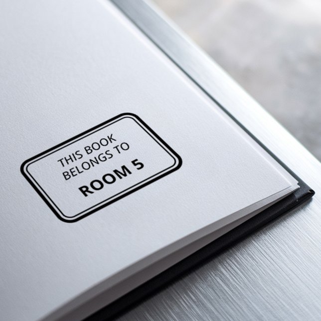 Teacher Library Book | This Book Belongs To Self-inking Stamp (Creator Uploaded)