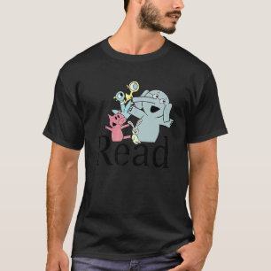 Teacher Library Read Book Club Piggie Elephant Pig T-Shirt