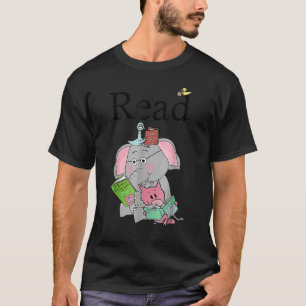 Teacher Library Read Book Club Piggie Elephant Pig T-Shirt