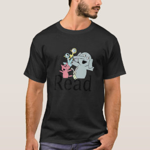 Teacher Library Read Book Club Piggie Elephant Pig T-Shirt