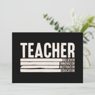 Teacher Life Back to School  Invitation