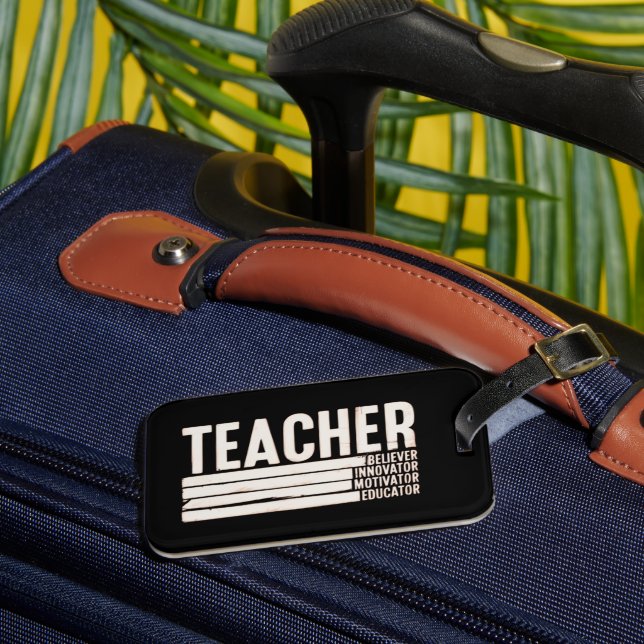 Teacher Life Back to School  Luggage Tag (Front Insitu 3)
