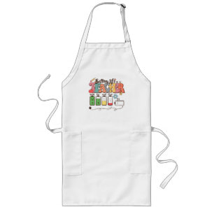 Teacher Life Battery Long Apron