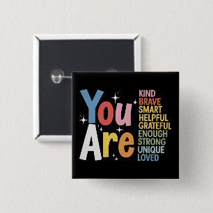 Teacher Life Be Kind Teaching School Students 15 Cm Square Badge