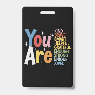 Teacher Life Be Kind Teaching School Students ID Badge
