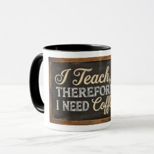 Teacher Life Chalkboard Coffee Mug