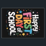 Teacher Life Gift Happy First Day Of School  Flyer<br><div class="desc">Teacher Life Gift Happy First Day Of School</div>