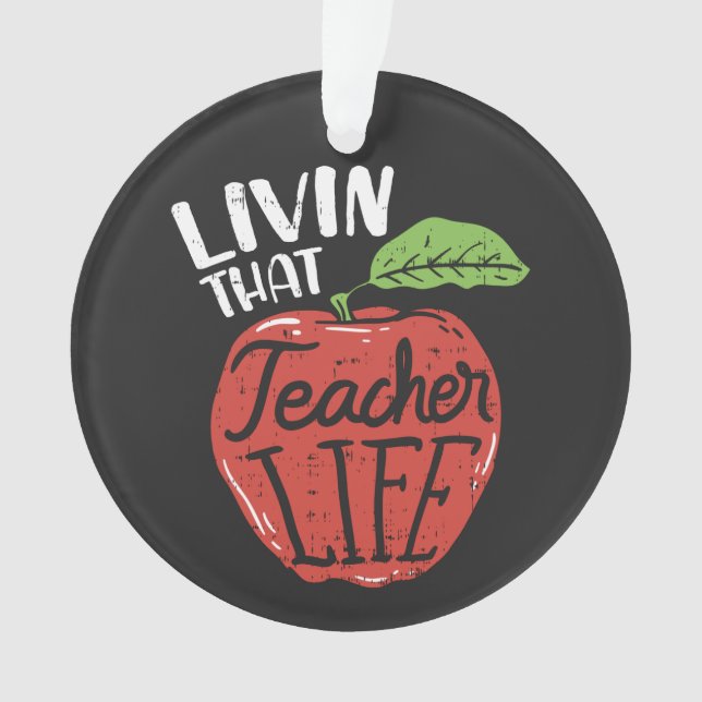 Teacher Life Head of School Principal Ornament (Front)